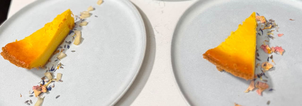 Custard Cream Cake served with Vanilla Ice Cream