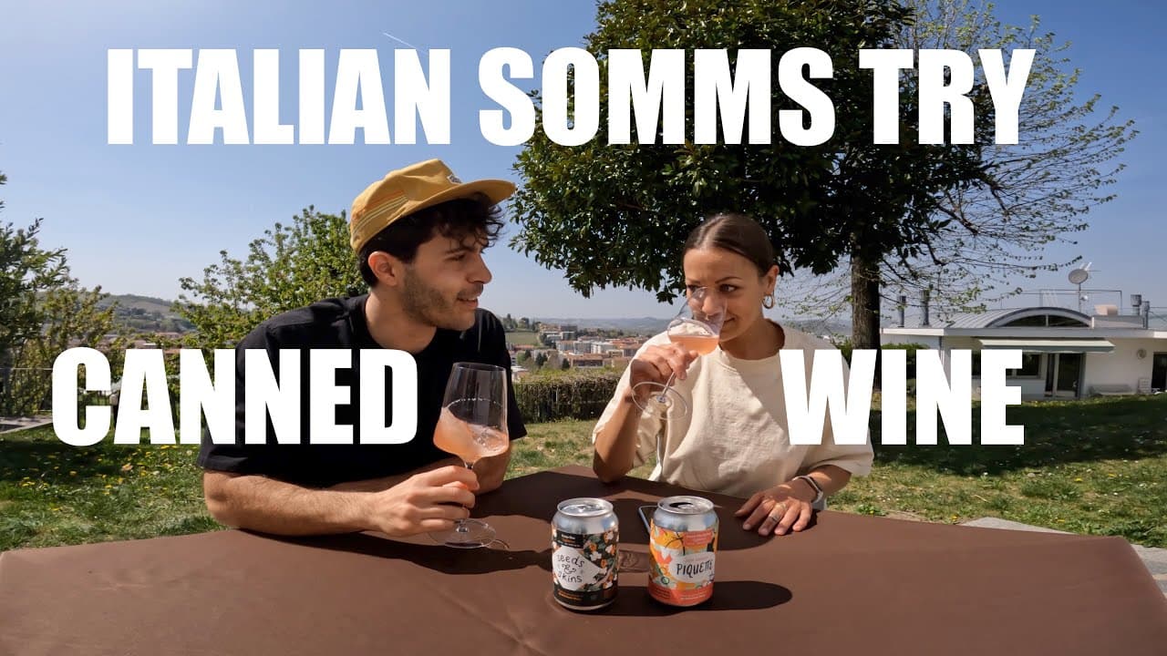 Italian Somms try canned wine from the US