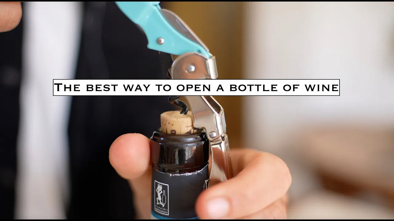 How to open a bottle of wine