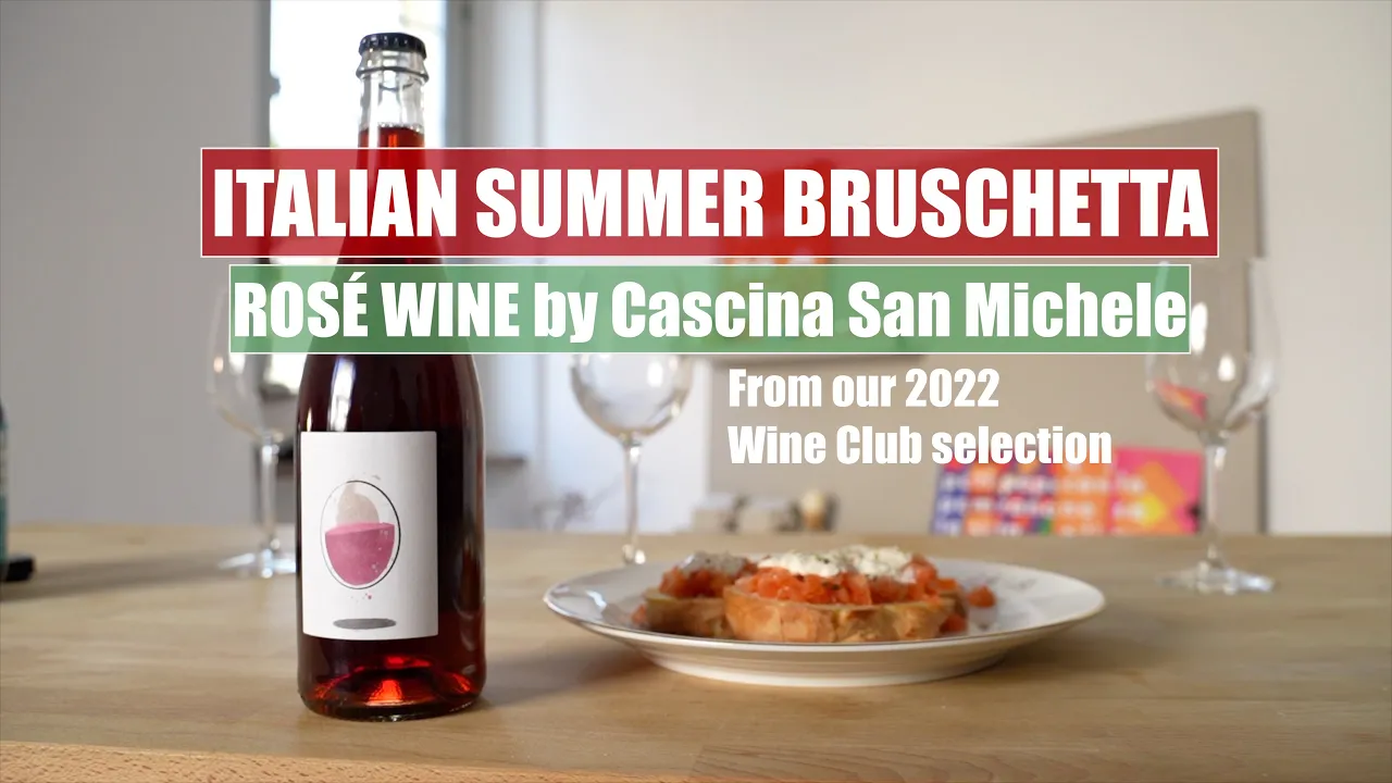 Sommelier and Chef pair Bruschetta with Bonarda Rosé wine from Piemonte